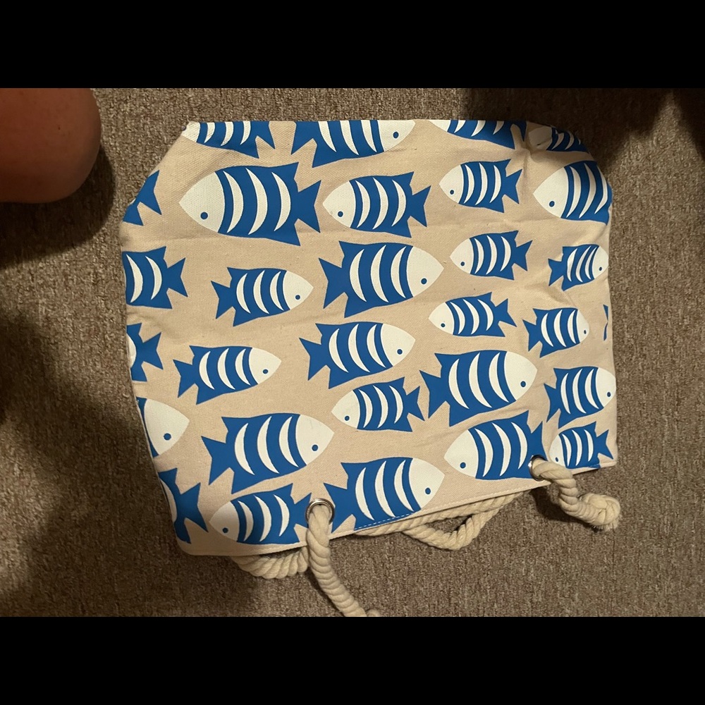 Brand new fish beach bag